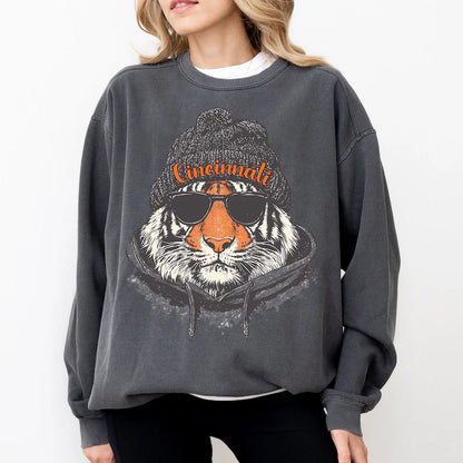 Cincinnati Football Sweatshirt, Retro Sports Fan Shirt, Trendy Game Day Gift Tee, Cincinnati Mascot Sweatshirt,Cincinnati Football Fan Shirt