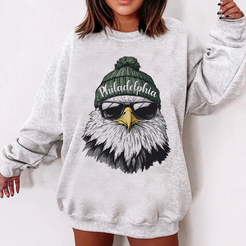 Philadelphia Football Sweatshirt, Retro Sports Fan Shirt, Trendy Game Day Gift Tee, Philadelphia Mascot Sweatshirt,Philadelphia Football Fan