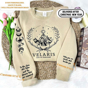 Velaris Embroidered Shirt,Velaris City Of Starlight Embroidered Sweatshirt,The Night Court Shirt,SJM sweater,City of Starlight,ACOTAR Shirt