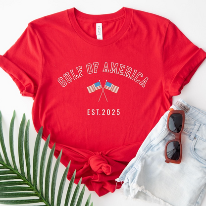 Gulf of America Patriotic Unisex Tee, Patriotic Shirt, Patriot Shirt, Preppy Shirt, Gift for Americans, Shirts for Women, Shirts for Men