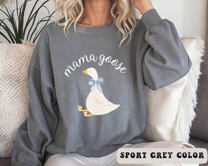 Mama Goose Sweatshirt, Pregnancy Mom Sweater, Silly Goose Shirt, Pregnancy Gift,Baby Announcement, Pregnancy Announcement Shirt Reveal Gift,