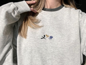 Tiny dragons embroidered sweatshirt, Fourth Wing embroidered sweatshirt, booktok, bookish gifts, dragon, basgiath war college crewneck