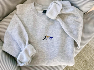 Tiny dragons embroidered sweatshirt, Fourth Wing embroidered sweatshirt, booktok, bookish gifts, dragon, basgiath war college crewneck