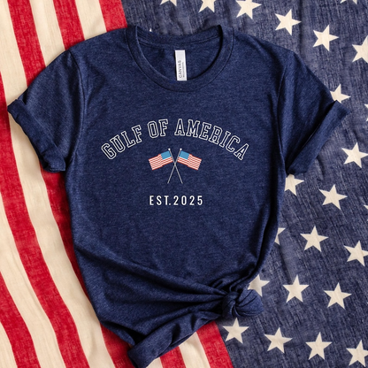 Gulf of America Patriotic Unisex Tee, Patriotic Shirt, Patriot Shirt, Preppy Shirt, Gift for Americans, Shirts for Women, Shirts for Men