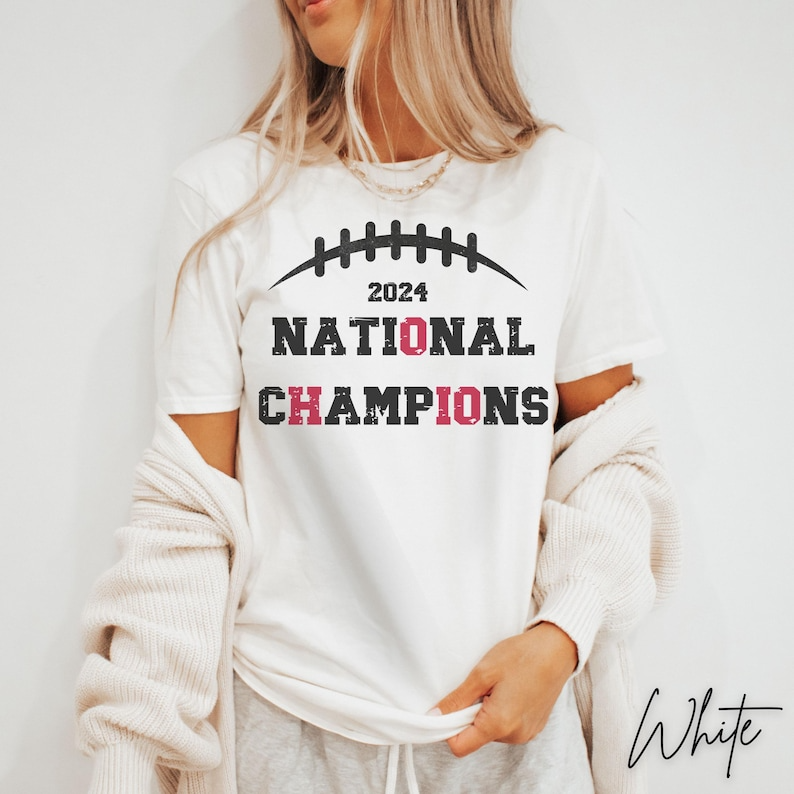 Ohio National Champions Shirt 2024 Football Game Day Tee Shirt, Ohio State University Football Fan Gift, Buckeyes College Football Champs