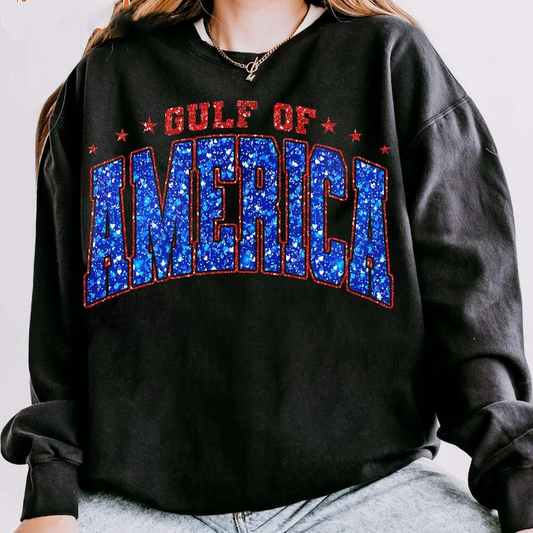 Gulf of America 2025 Png, Gulf of Mexico Png, Digital Download, Commercial Use Png, American Flag Png, Trend Shirt Png, Glitter Png