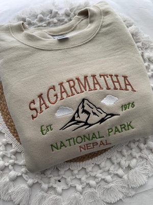 Custom Your National Park Embroidered Crewneck-embroidered Crewneck-National Park Sweatshirt