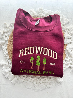 Custom Your National Park Embroidered Crewneck-embroidered Crewneck-National Park Sweatshirt