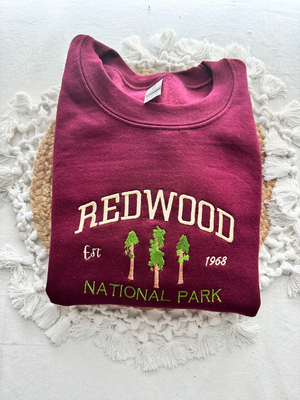 Custom Your National Park Embroidered Crewneck-embroidered Crewneck-National Park Sweatshirt