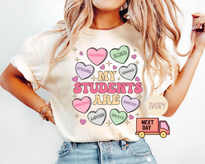 My Students Are My Valentines Shirt, Valentine Teacher Gift, Teacher Hearts Valentine's Day Shirt,Loved Teacher Shirt,Teacher Gift for Shirt