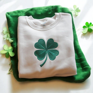 Embroidered St. Patrick's Day Sweatshirt, Irish Shamrock Sweatshirt, Saint Patricks Day Sweatshirt Women, St Patricks Hoodie, St Patricks