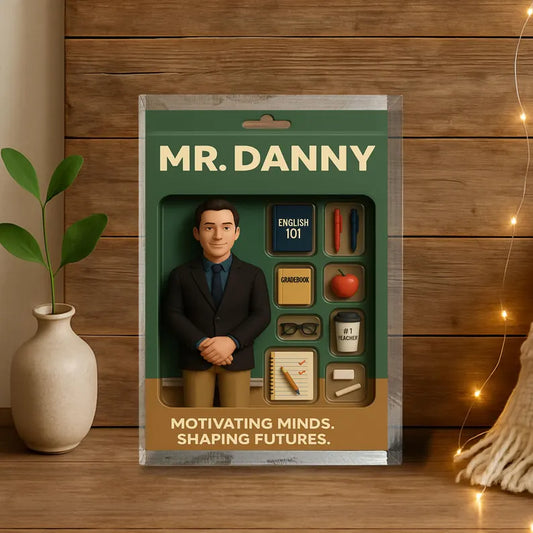 Personalized Teacher Gift for Men – Custom Acrylic Block with Name – Motivating Minds Shaping Futures Figurine – Unique Classroom Keepsake