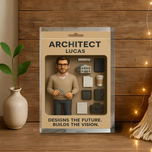 Personalized Architect Acrylic Block – Inspiring Designs the Future and Building the Vision. The Perfect Unique Gift for Architects