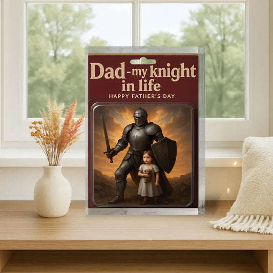Personalized Father's Day Gift for Father – Celebrating Dads, Our Brave Knights Who Protect, Inspire, and Guide Us Through Life’s Battles