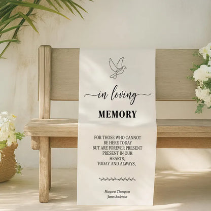Custom In Loving Memory Banner, Memorial Fabric Banner, Funeral Banner, Personalized Tribute Banner, Memorial Banner for Loved Ones