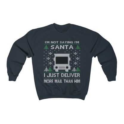 Funny Ugly Christmas For Postal Worker Mailman Shirt Delivery Man Gift Delievery Women Shirt Postman Unisex Heavy Blen