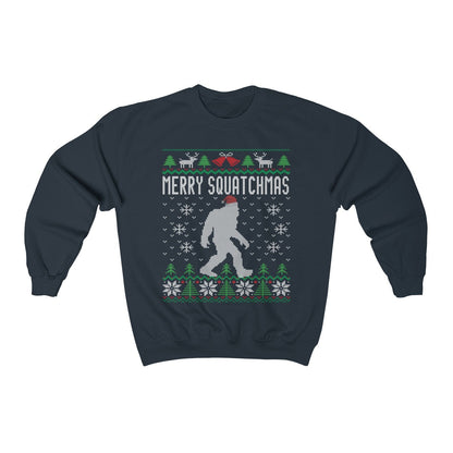 Funny Ugly Christmas For Man Paranormal Believer Santa Hat Sasquatch Shirt Bigfoot Sweatshirt Xmas Gift Present San