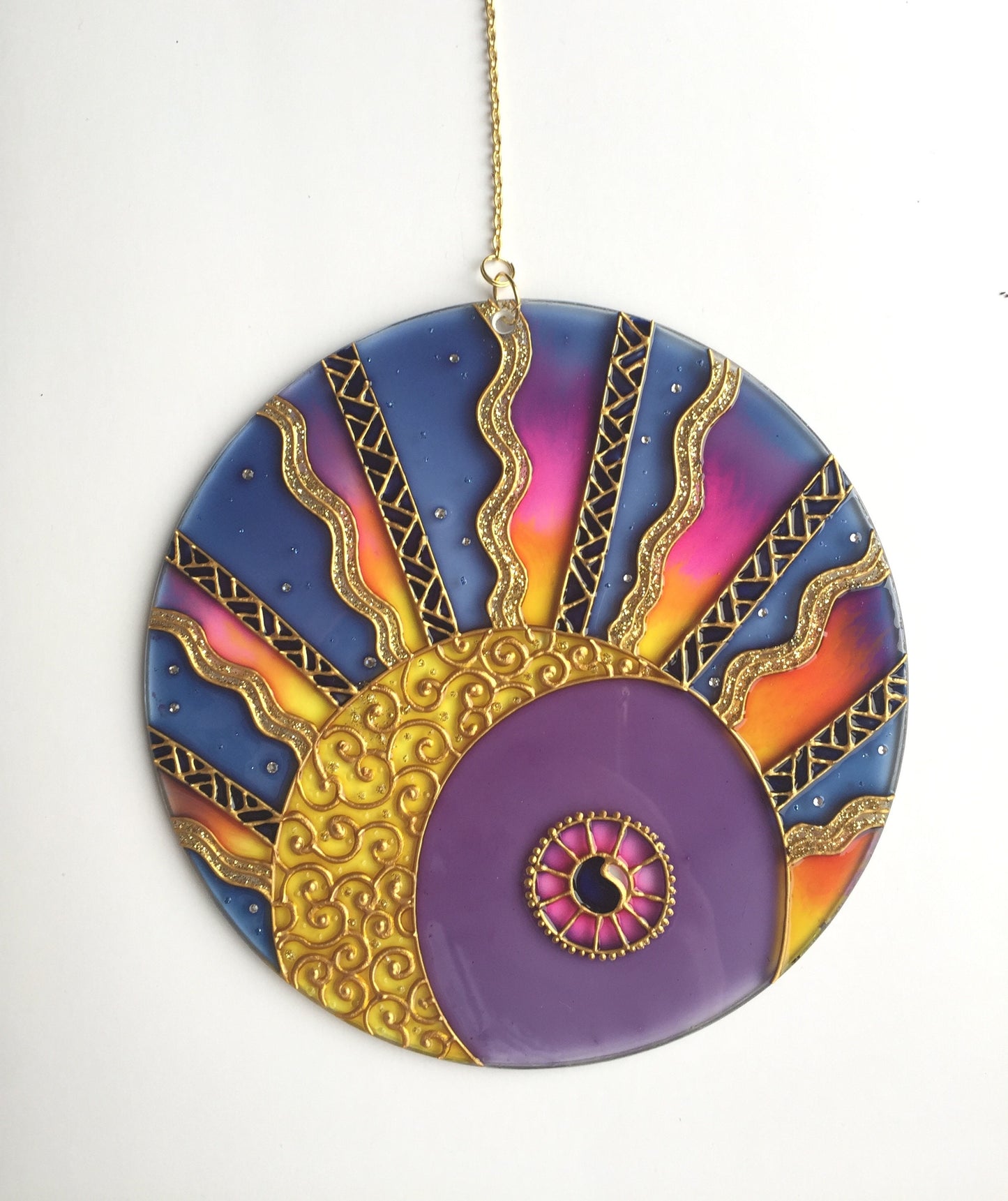 Suncatcher for window Sky Sun Moon decor
