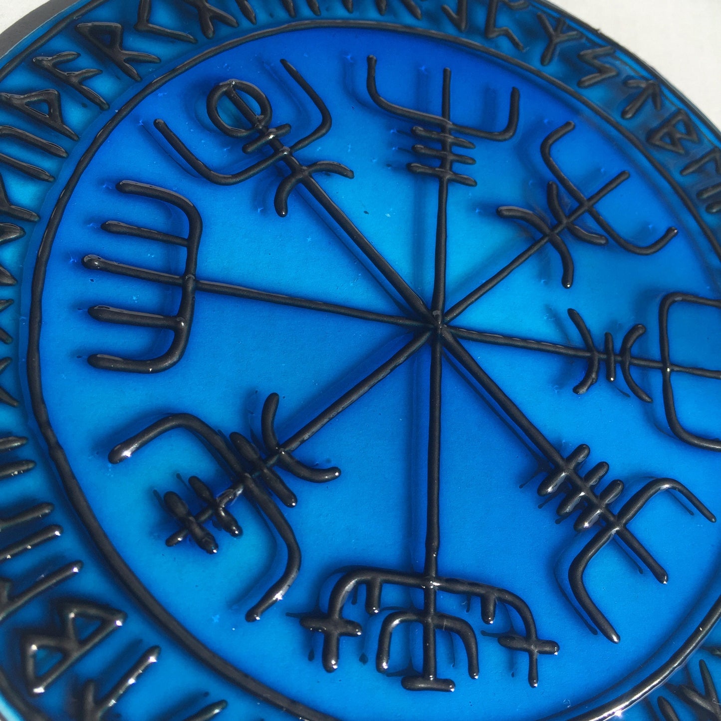 Vegvisir Viking Compass Runes Shield Gifts Wall art decor Suncatcher for window
