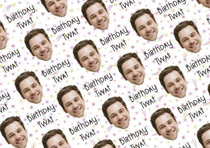 Personalised A3 Birthday Wrapping Paper, Birthday Cunt, Profanity Paper, Custom Gift Wrap, Customised Swearing Wrapping Paper.