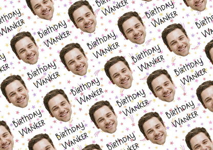 Personalised A3 Birthday Wrapping Paper, Birthday Twat, Profanity Paper, Custom Gift Wrap, Customised Swearing Wrapping Paper.