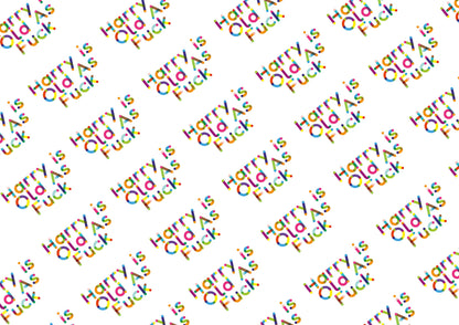 Personalised A3 Birthday Wrapping Paper, Birthday Paper, Profanity Paper, Custom Gift Wrap, Customised Swearing Wrapping Paper, 18+, Adult.