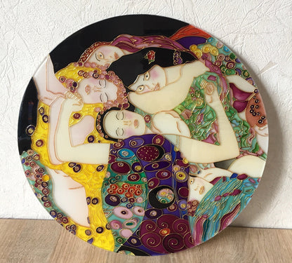 Gustav Klimt The Virgin Stained glass panel Wall home decor