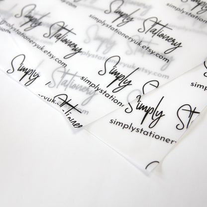 Personalised Vellum Paper, Packing Paper, Branded Packaging Premium Vellum, Your Logo Paper 112gsm, Small Business, Tissue paper, Recyclable