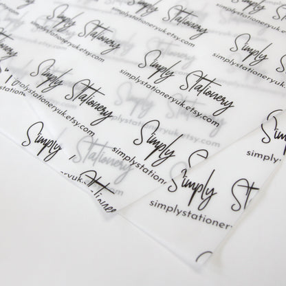 Personalised Vellum Paper, A0/914mm wide, Packing Paper, Branded Packaging Premium Vellum, Your Logo Paper 112gsm, Tissue paper, Recyclable