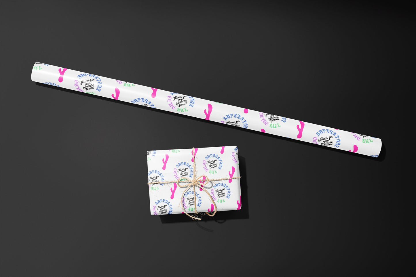 Personalised Wrapping Paper, Custom Gift Wrap, Customised, Birthday Party, Adult, Hen Party, Christmas, Gift, Wedding, Dildo, Funny