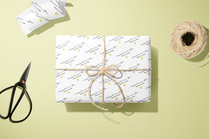 Personalised, Forever after, Surname, Wrapping Paper, Gift Wrap, Customised, Wedding, Party, Engagement, Couples, Newly Weds, Anniversary