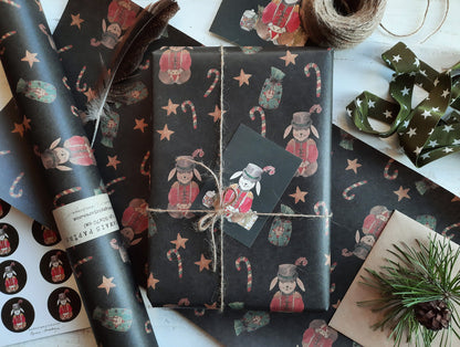 Christmas Wrapping paper, Christmas Gift Wrap, Christmas Wrap, Graphical Christmas Gift Warp, Xmas Wrapping paper, gift paper