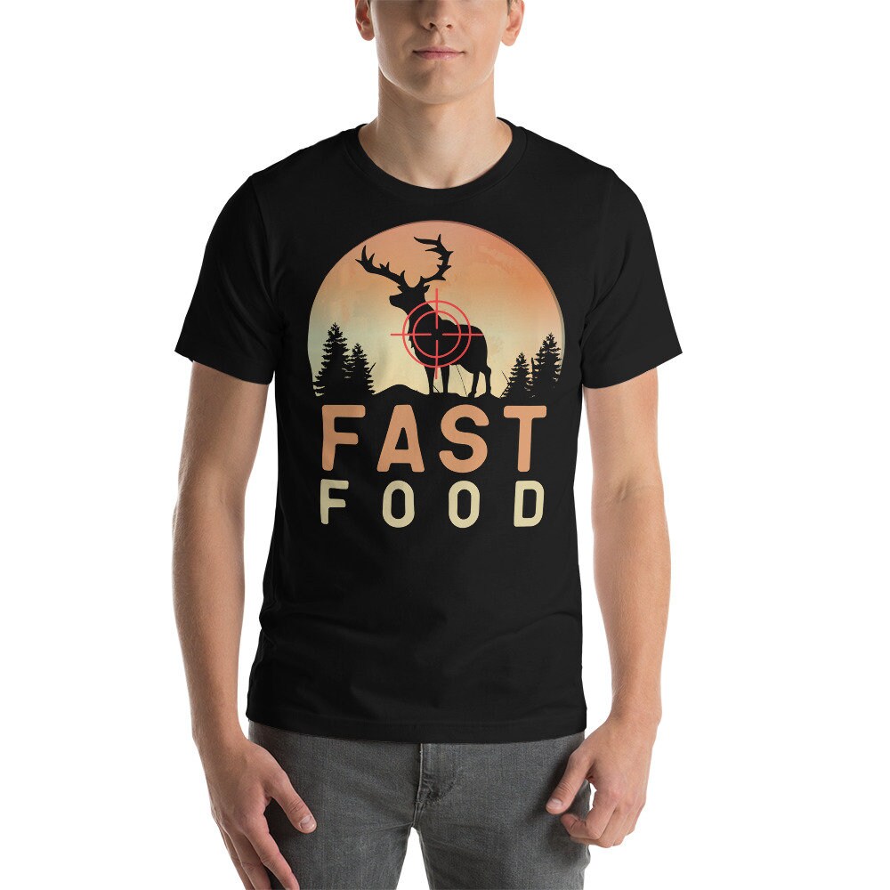 Hunting shirt, fast food deer shirt, deer hunting shirt, hunting gifts for men, gift for hunter, buck hunter shirt