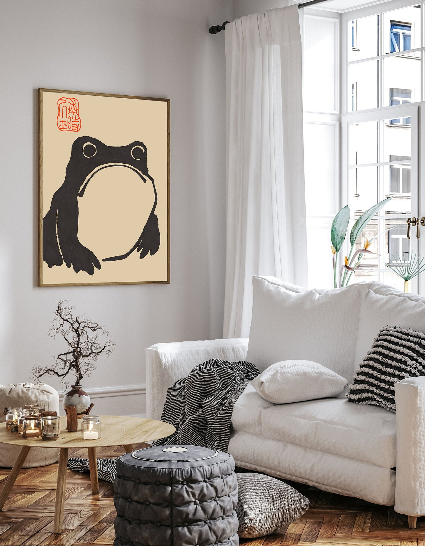 Matsumoto Hoji Frog Print,Matsumoto Hoji Frog Poster, Japanese Frog Print, Japanese VIntage Wall Art, Japanese woodblock print