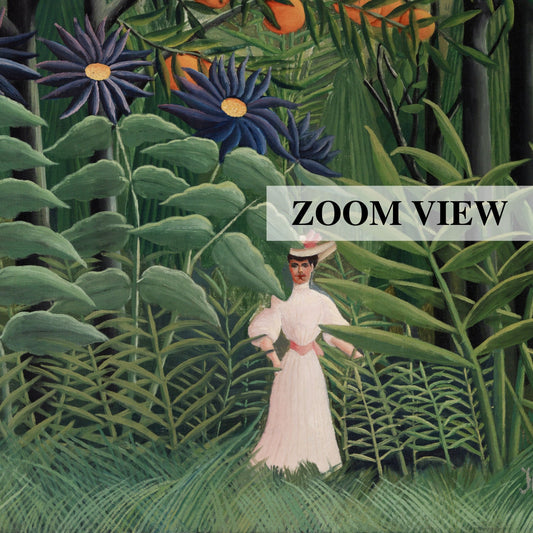 Henri Rousseau Woman walking in the forest print, Henri Rousseau print, Henri Rousseau poster, Tropical wall art, Tropical exhibition poster
