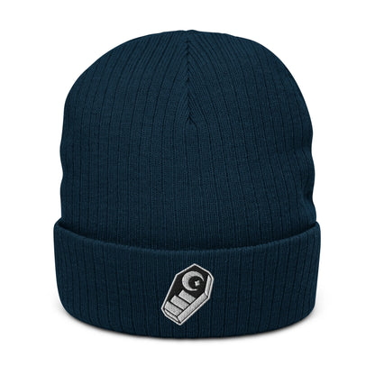 Coffin Staircase Beanie, Goth Beanie, Tattoo Clothing, Tattoo Inspired Hat, Edgy Beanie, Grunge Beanie, Punk, Emo, Alternative, Occult