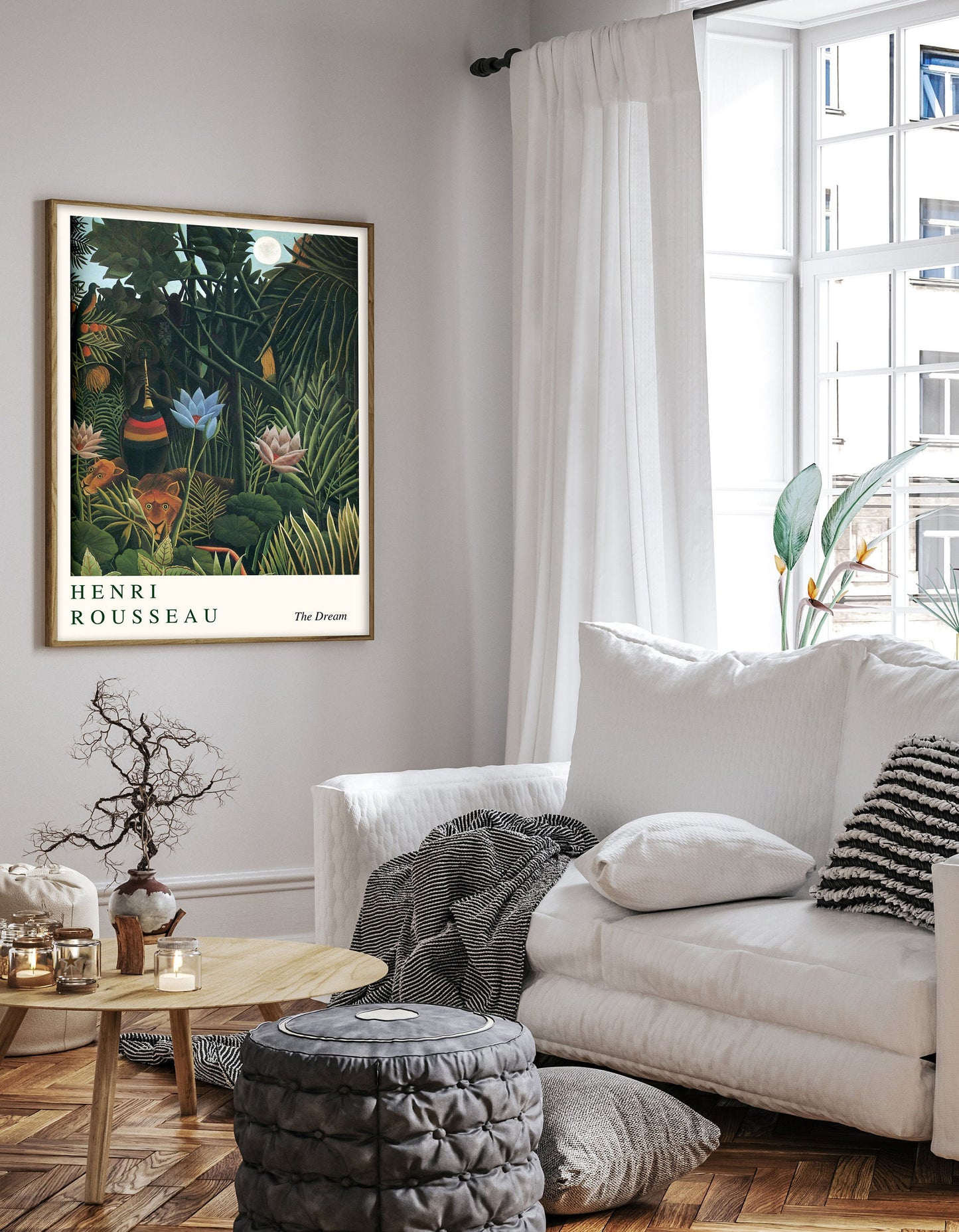 Henri Rousseau The Dream Poster, Henri Rousseau print, Henri Rousseau poster, Tropical wall art, Tropical exhibition poster