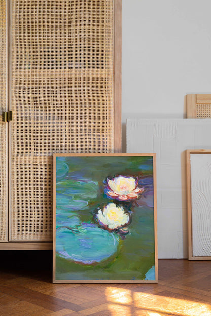 Claude Monet Exhibition Poster, Water lilies Claude Monet,  Monet Exhibition Print, Claude Monet Floral Print, Landscape wall art
