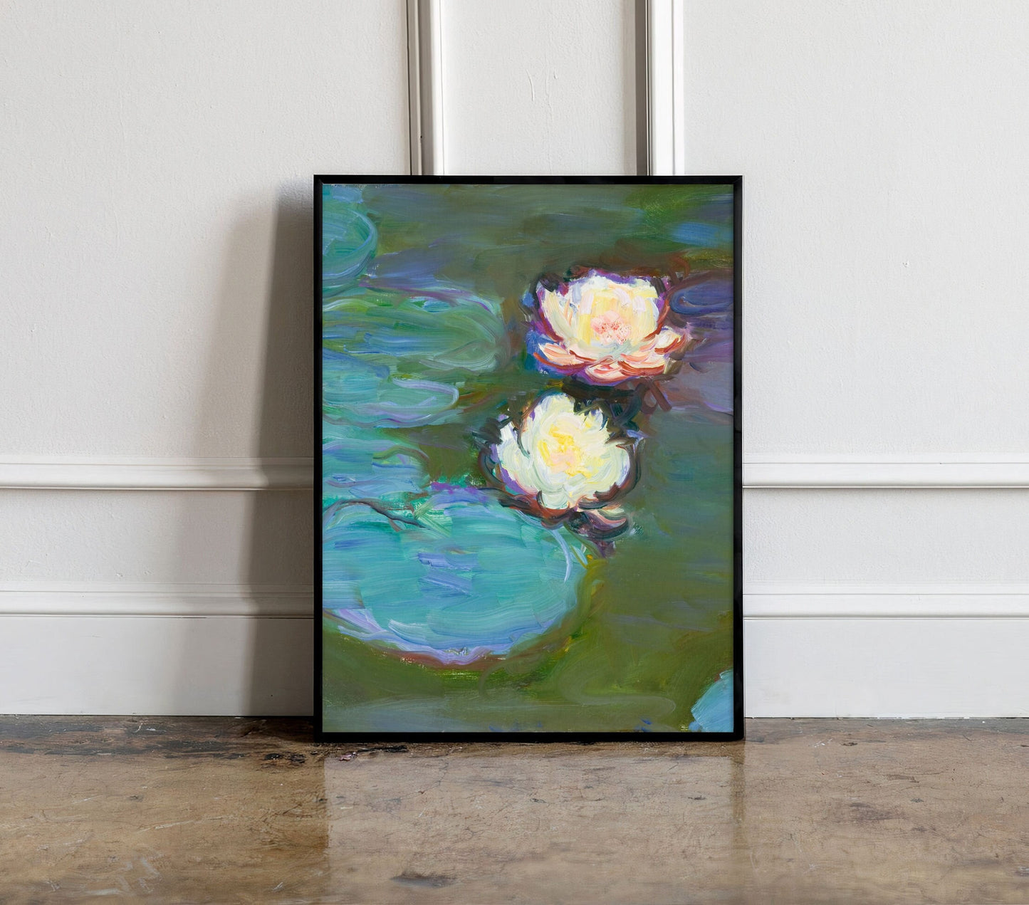 Claude Monet Exhibition Poster, Water lilies Claude Monet,  Monet Exhibition Print, Claude Monet Floral Print, Landscape wall art