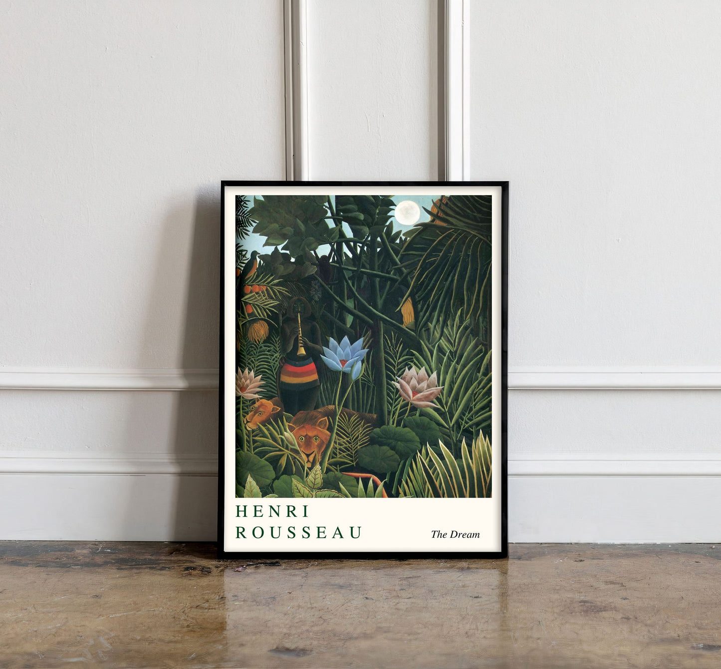 Henri Rousseau The Dream Poster, Henri Rousseau print, Henri Rousseau poster, Tropical wall art, Tropical exhibition poster