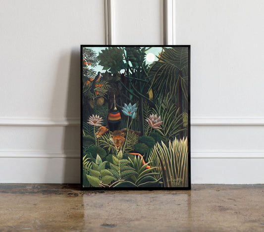 Henri Rousseau The Dream Poster, Henri Rousseau print, Henri Rousseau poster, Tropical wall art, Tropical exhibition poster