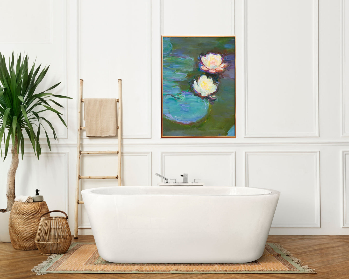Claude Monet Exhibition Poster, Water lilies Claude Monet,  Monet Exhibition Print, Claude Monet Floral Print, Landscape wall art