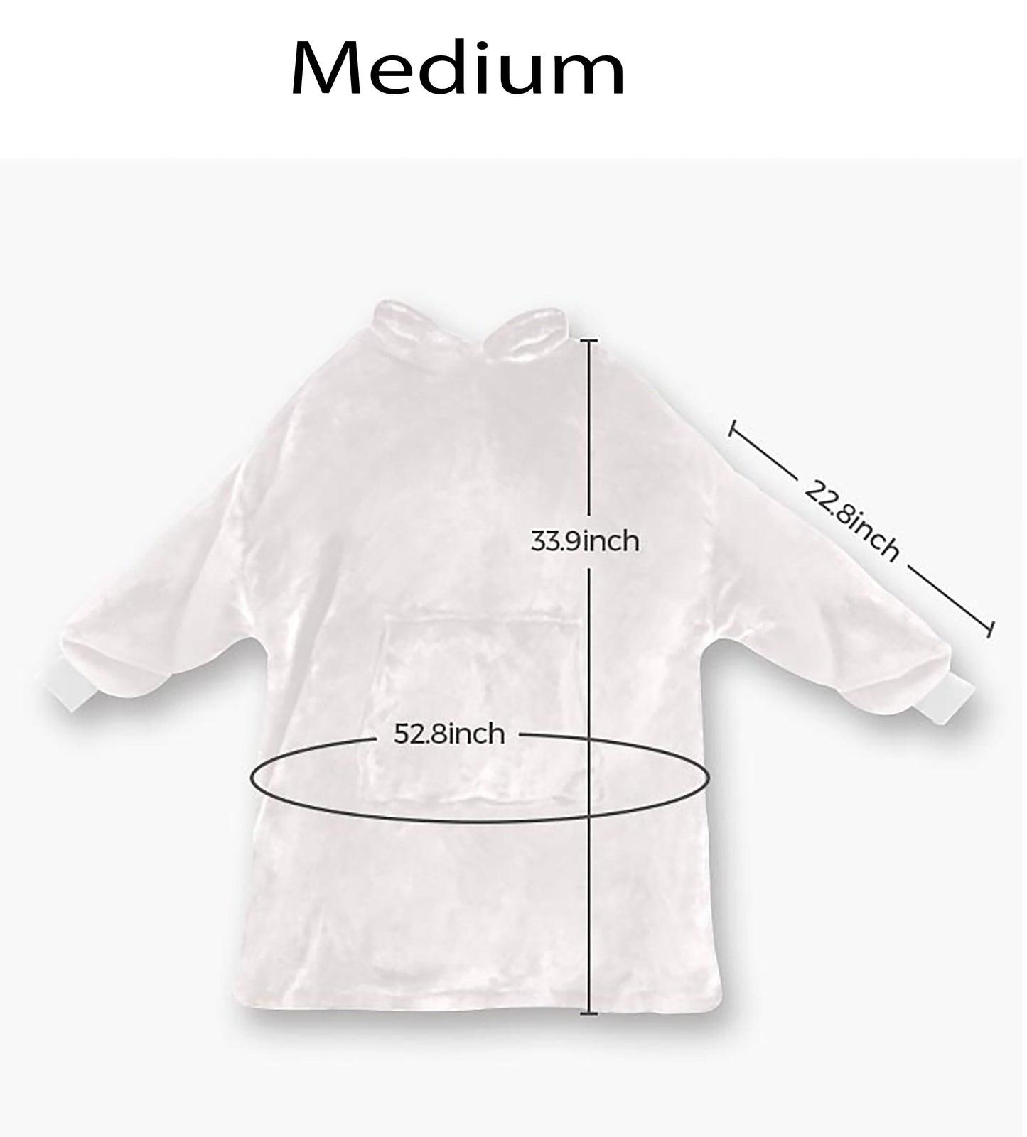 Black & White Striped Spooky Halloween Theme Blanket Hooded Jumper Hoodie Winter Oversized Kids Adults