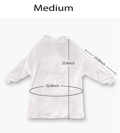 Sally Stitches Patchwork Theme Blanket Hooded Unisex Jumper Hoodie Winter Oversized Kids Adults Gift