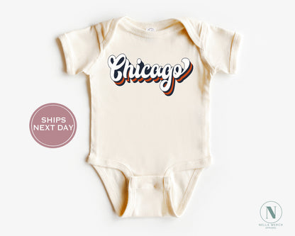 Retro Chicago Football Shirt, Vintage Chicago Football Shirt, Chicago Football Women Shirt, Chicago Football Toddler Shirt