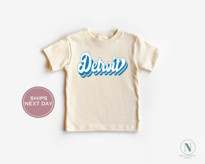 Retro Detroit Football Shirt, Vintage Detroit Football Shirt, Detroit Football Women Shirt, Detroit Michigan Football Toddler Shirt