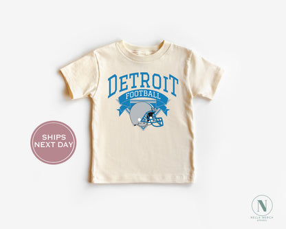 Retro Detroit Football Shirt, Vintage Detroit Football Shirt, Detroit Football Women Shirt, Detroit Michigan Football Toddler Shirt