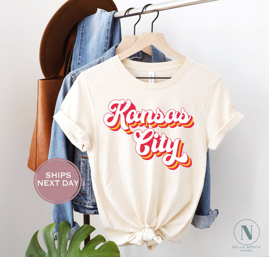Retro Kansas City Football Shirt, Vintage Kansas City Football Shirt, Kansas City Football Women Shirt, Kansas City Football Toddler Shirt