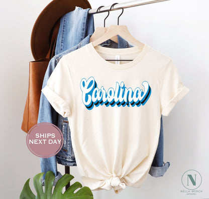 Retro Carolina Football Shirt, Vintage Carolina Football Shirt, Carolina Football Women Shirt, Carolina Football Toddler Shirt