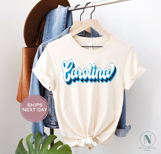 Retro Carolina Football Shirt, Vintage Carolina Football Shirt, Carolina Football Women Shirt, Carolina Football Toddler Shirt